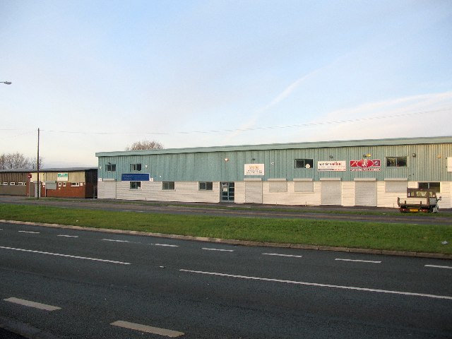 Industrial units adjacent to the A548
