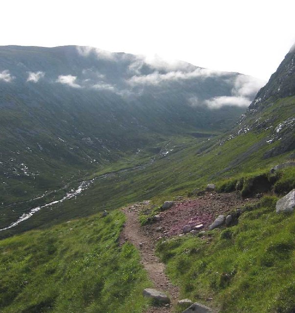 Pathway down to Coire Leis