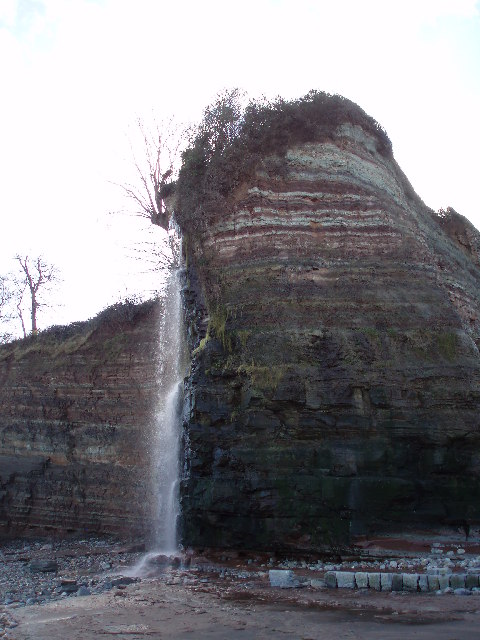 Waterfall between Doniford and St. Audries Bay