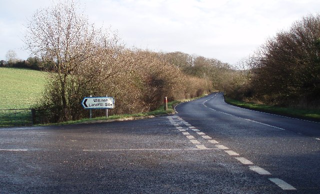 The A39 towards Bridgwater