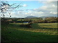 Farmland and Felin Fach house