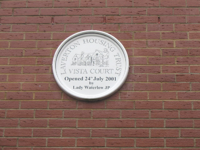 Vista Court plaque