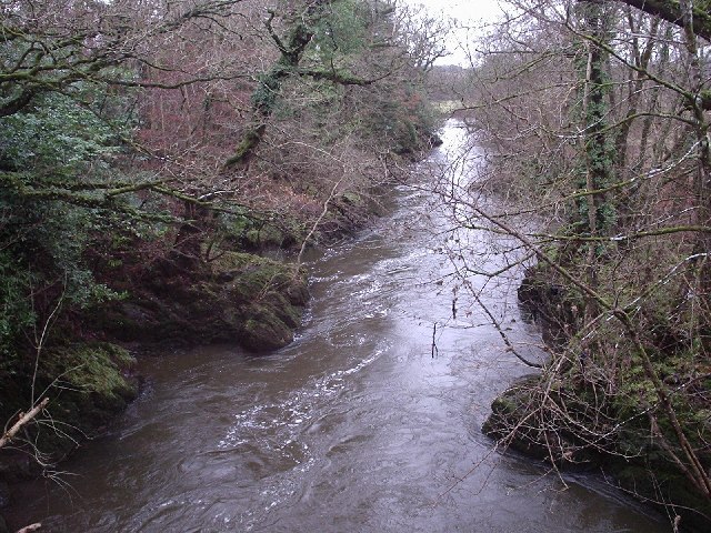 View from Henllan bridge