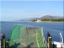 NN0163 : Corran Lighthouse from the ferry by Norrie Adamson