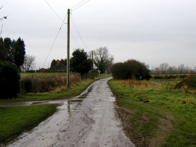 Track west of Newton-upon-Derwent