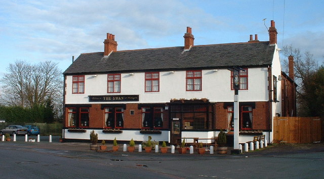 The Swan Hotel Built 1911 Whittington,... © Philip Wood :: Geograph ...