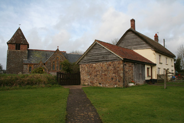 Washford Pyne: Church And Cottage © Martin Bodman :: Geograph Britain ...