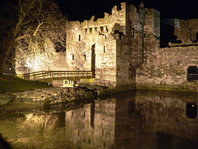 Beaumaris Castle at Night
