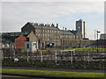 Carpark with National Monument Record Centre in background, Swindon