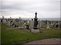 NJ4768 : Cemetery near Findochty Moray by Christopher Gillan