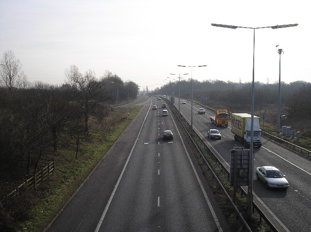 A1(M), Hatfield, South of junction 2.