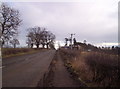 A935 and Disused Petrol Station