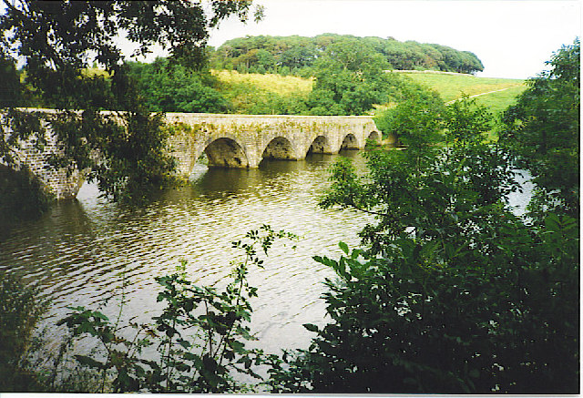 The upper bridge at Bosherston Ponds.