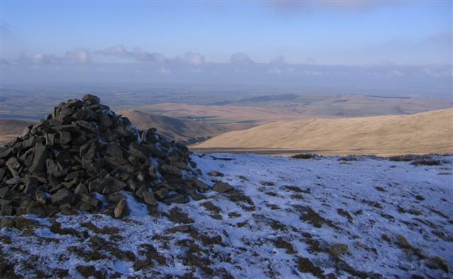 The cairn and the view.