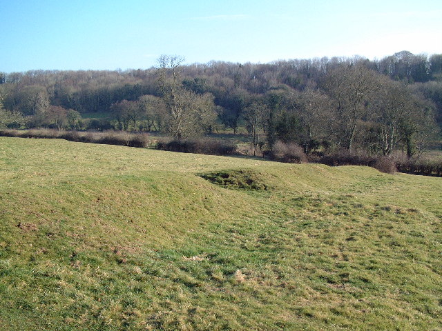 Earth mounds near Dewlish