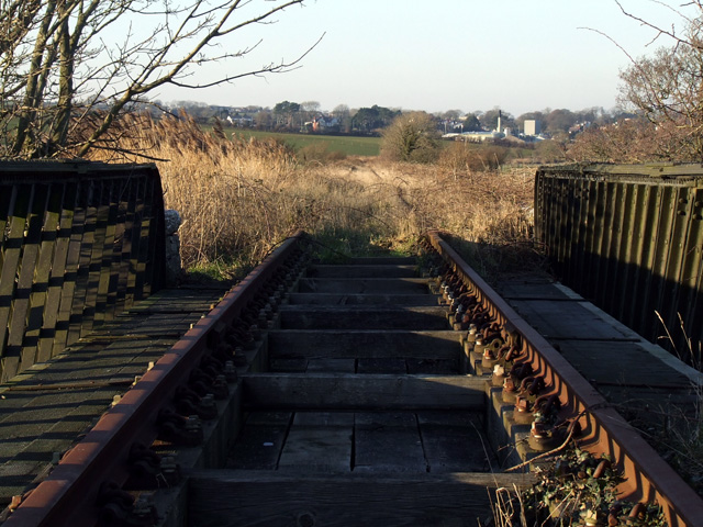 Railway lines on disused Bridge