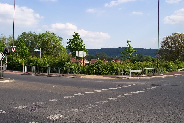 Junction of A419 and Downton Road