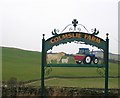 NT5140 : Farm sign near Langshaw, Roxburghshire by Richard Webb