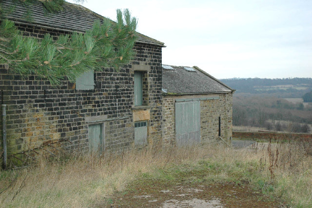 Old farm buildings at Hound Hill