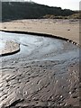 NT6281 : Stream, Ravensheugh Sands by Callum Black