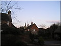 Iwerne Minster Church and the Moon