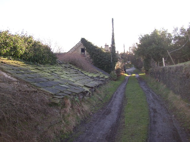 Old roof at Netherton, Farnley Tyas, Yorkshire