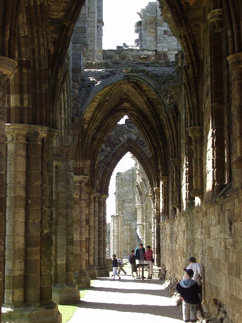 Whitby Abbey, east aisle looking north