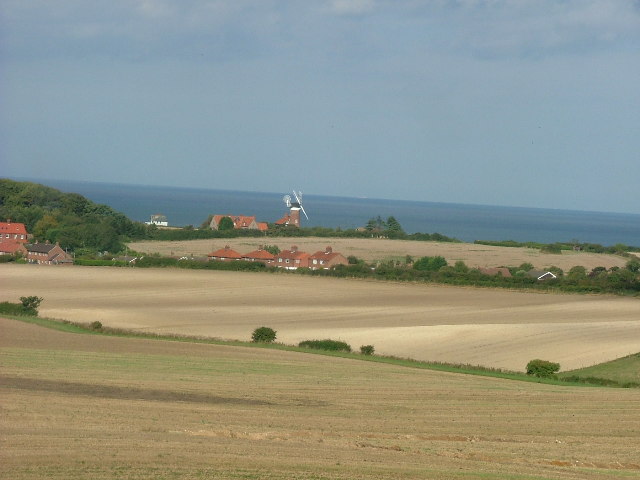 View of Weybourne Windmill from the North Norfolk Railway