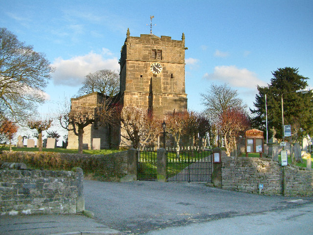 St Bartholomews Church in the village of Hognaston.