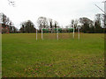 Back of the net. Cardinal Newman School playing field.