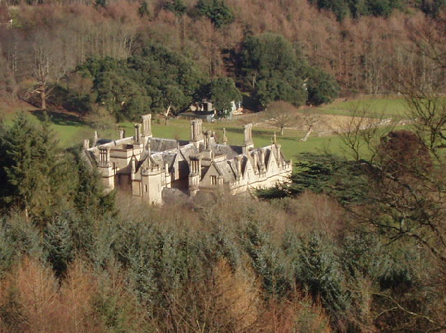 Distant view of Mamhead House