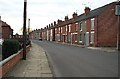 Terraced houses ready for demolition