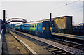 Sunderland to Newcastle Railway passing through Monkwearmouth Station Museum, Sunderland