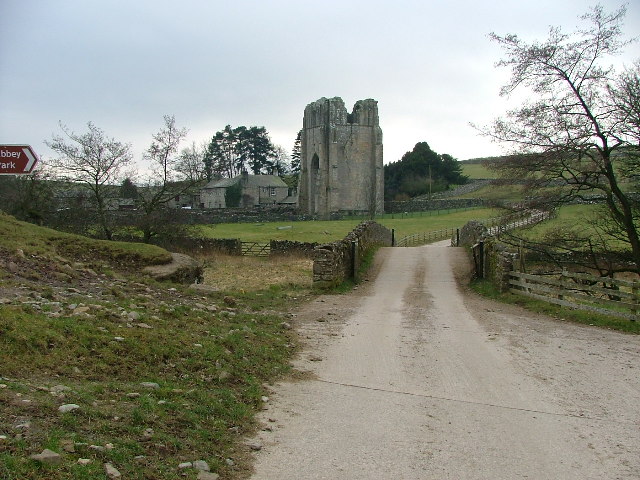 Shap Abbey and bridge over the River Lowther