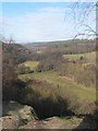 View up the Churnet Valley from Toothill Rock