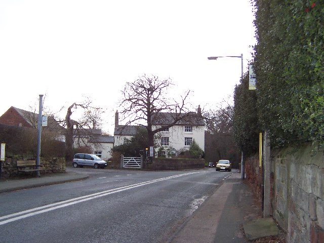 Barnston Road showing Beech Farmhouse