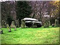 ST0890 : Closeup of the Rocking Stone, The Common, Pontypridd by Jon Harries
