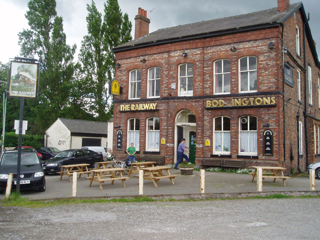 "The Railway" pub at Heatley