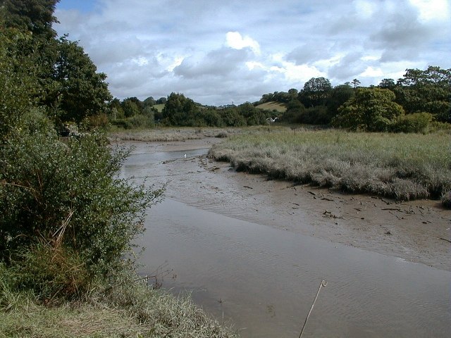 The Tresillian River, tributary of the Truro River Cornwall