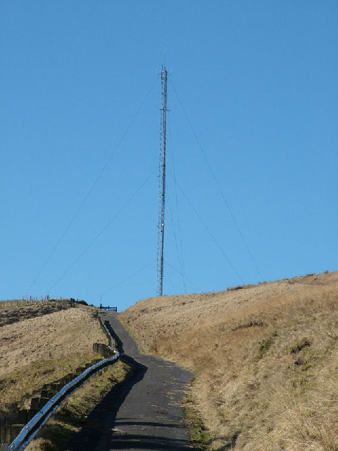 Radio mast on Hameldon Hill