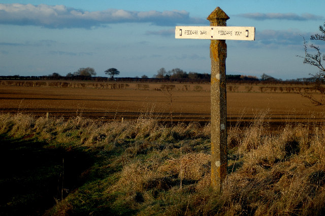 Peddars Way ( Ancient Track ) Signpost.