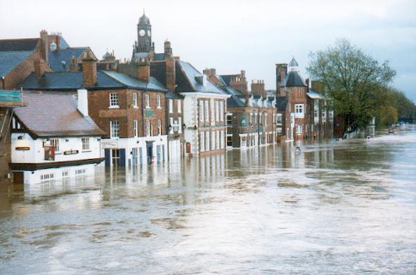 The Ouse in flood. York by Gordon Hatton