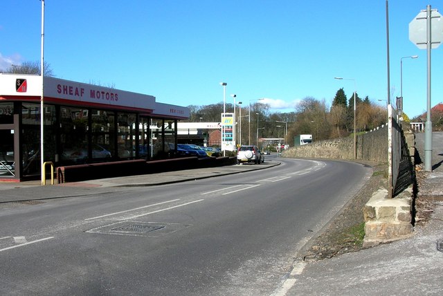 Sheaf Motors on Sheffield Road, Dronfield.