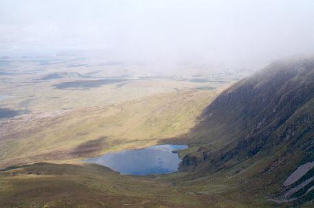 Lough Agh on the north side of Slieve League