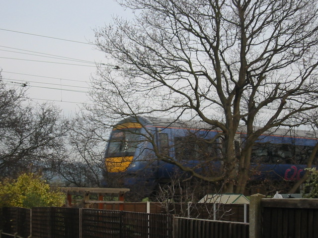 C2C train going past my back garden.