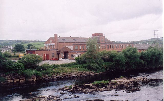 River Mourne, with Industrial Centre in background, Victoria Bridge.