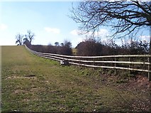 SO6428 : Post and Rail Fencing near Crossington Farm by Bob Embleton