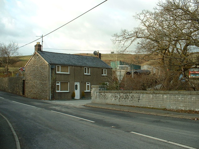 House & Transport Yard at Bont Newydd © David Medcalf :: Geograph ...