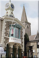 SX7344 : Town hall and church, Kingsbridge by Derek Harper