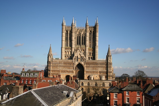 Lincoln Cathedral from the Castle east gate